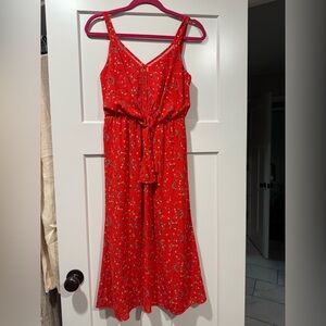 Sienna Sky Red Floral Maxi Dress